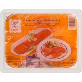 AHUMADOS DOMINGUEZ Lomo de salmon ahumado sobre 100 grs